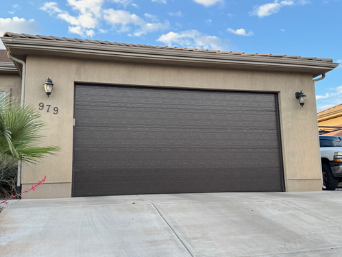 16x8 Flush-Texted(Steel-back Insulated) Garage door | Unique