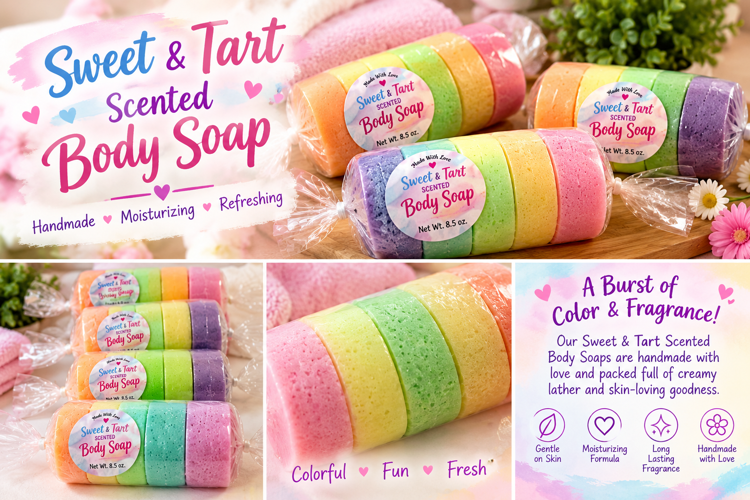 Sweet & Tart 4 Pk Soaps