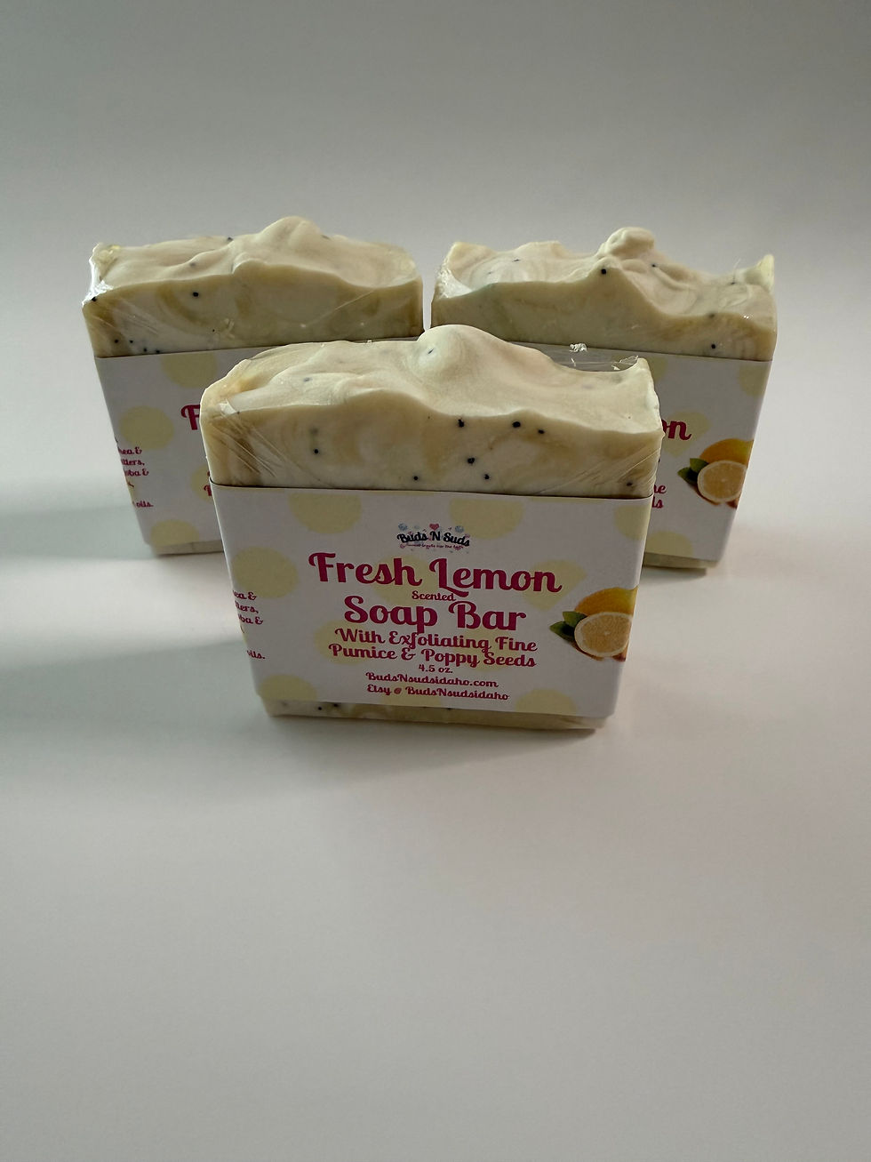 Thumbnail: Body Soap Scented in Lemon With Exfoliating Poppy seeds and fine pumice