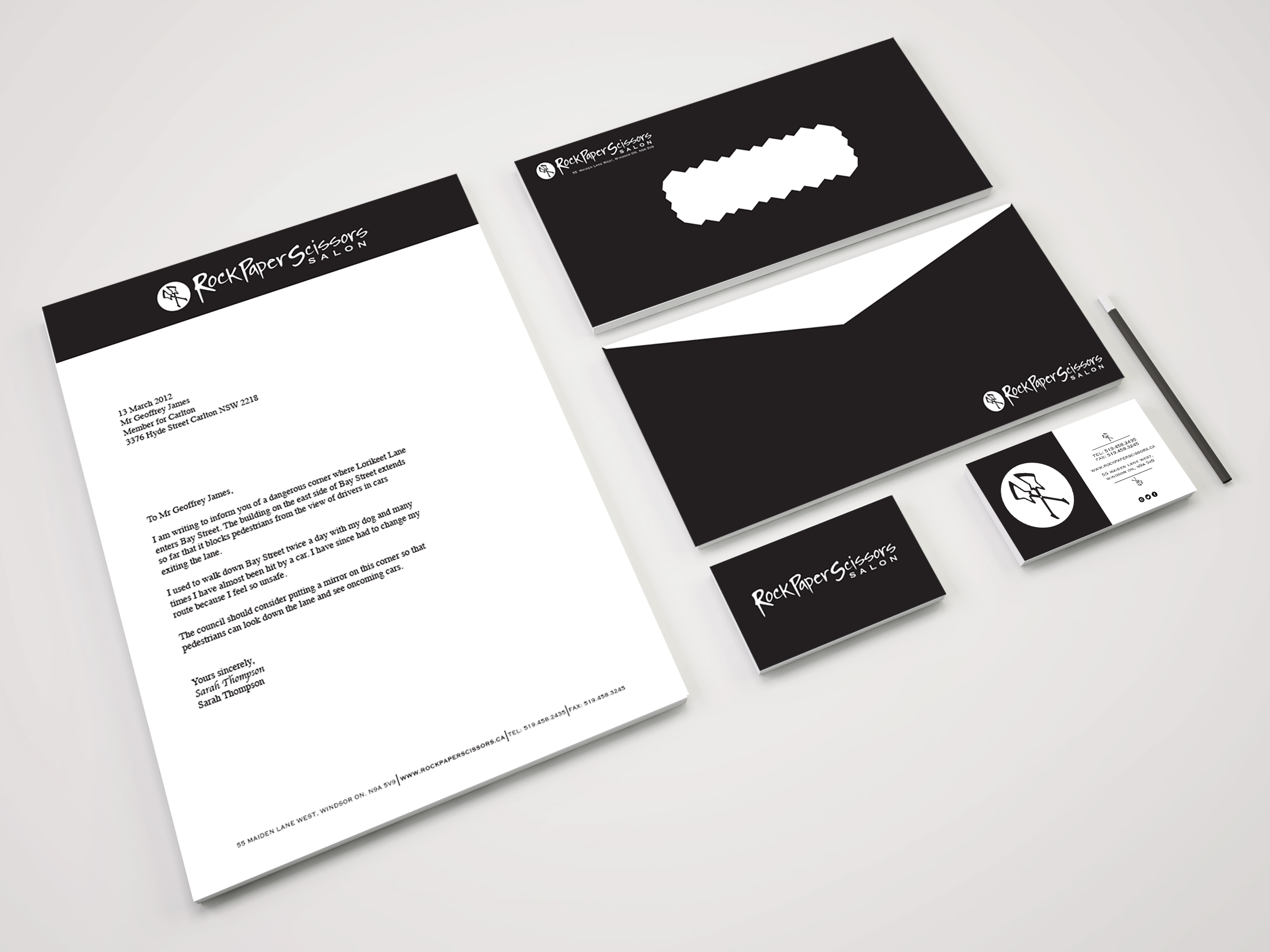 Rock Paper Scissors Stationary