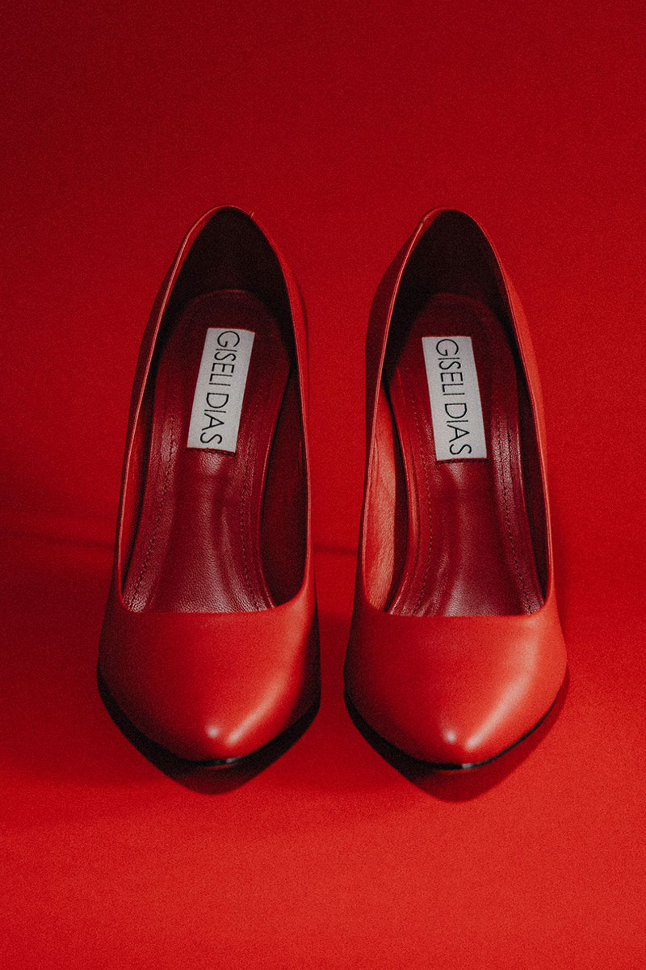 red handcrafted designer shoes