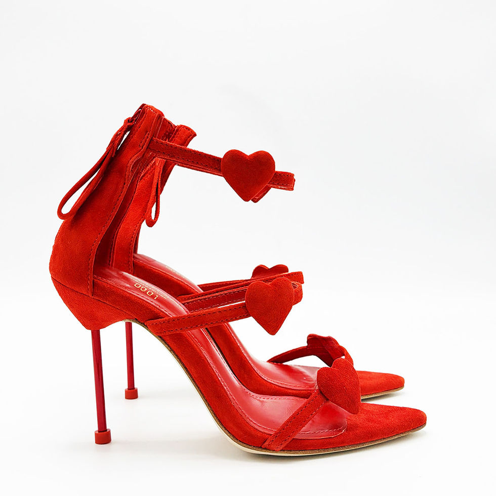 red heel shoes