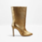 gold heels designer boots