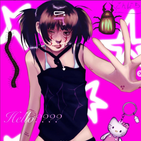 Bug Girl Digital art Trinity Cason