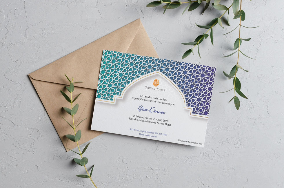 Wedding invitation card mockup with eucalyptus twigs and envelope