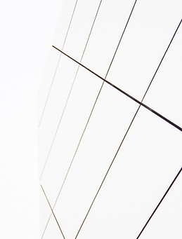 A linearly aesthetic image of dark lines on a light background, fading in the left region .
