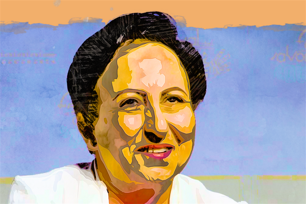 Ritratto di Shirin Ebadi (Iran), Premio Nobel per la Pace 2003, ex giudice.