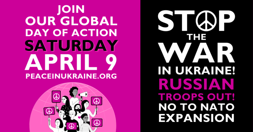 Manifesto CodePink contro la guerra in Ukraina