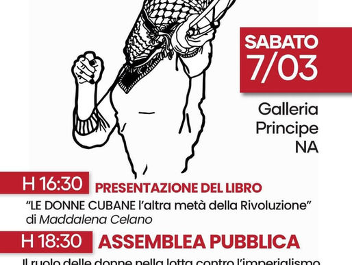 Donne, Resistenza e Antimperialismo: a Napoli  l'8 marzo