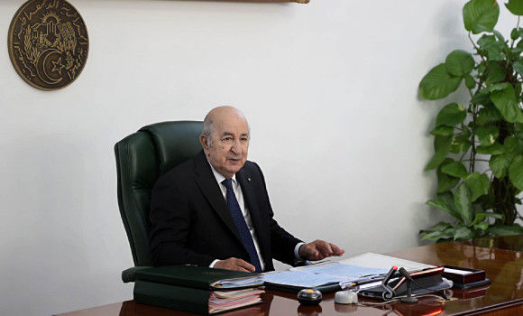 Il presidente della Repubblica Algerina Abdelmadjid Tebboune