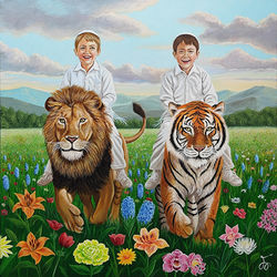 וְנַעַר קָטֹן נֹהֵג בָּם