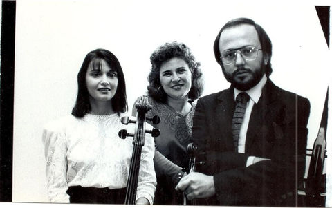 Con el violinista Jose Aurelio Castillo y su esposa Patricia Herrera