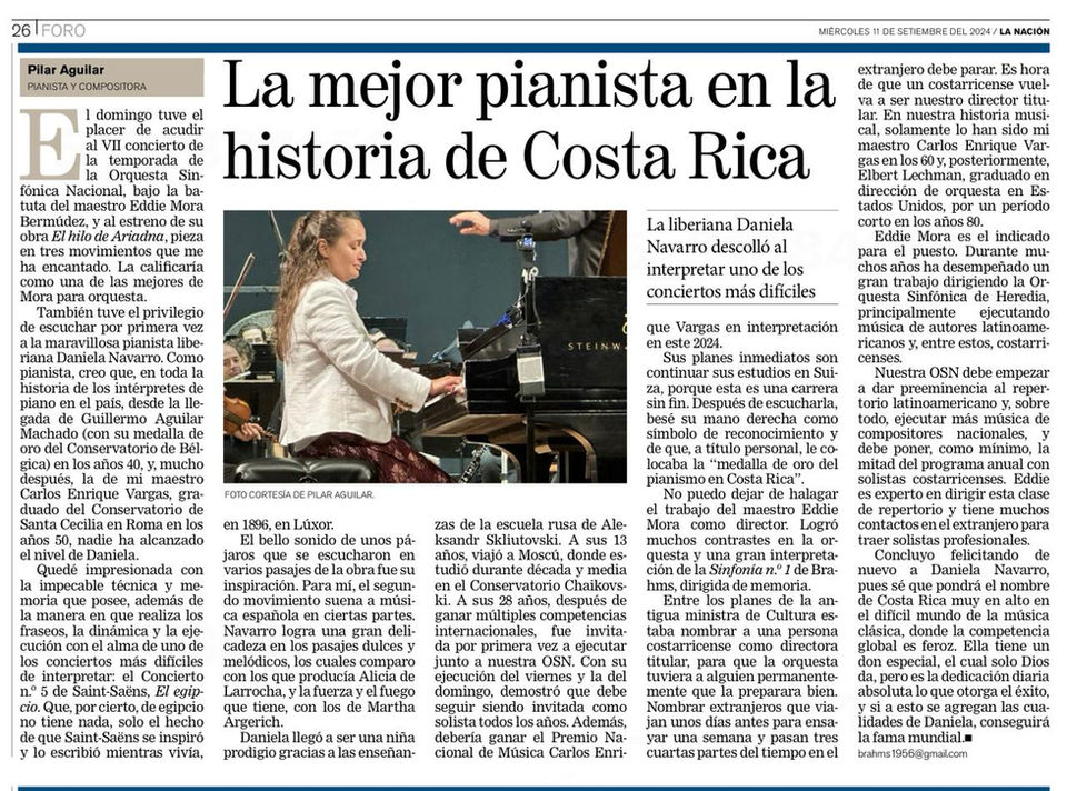 Artículo sobre Daniela Navarro