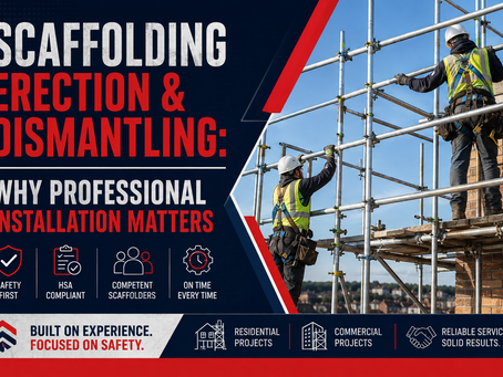 Scaffolding Erection & Dismantling: Why Professional Installation Matters Blog Cover
