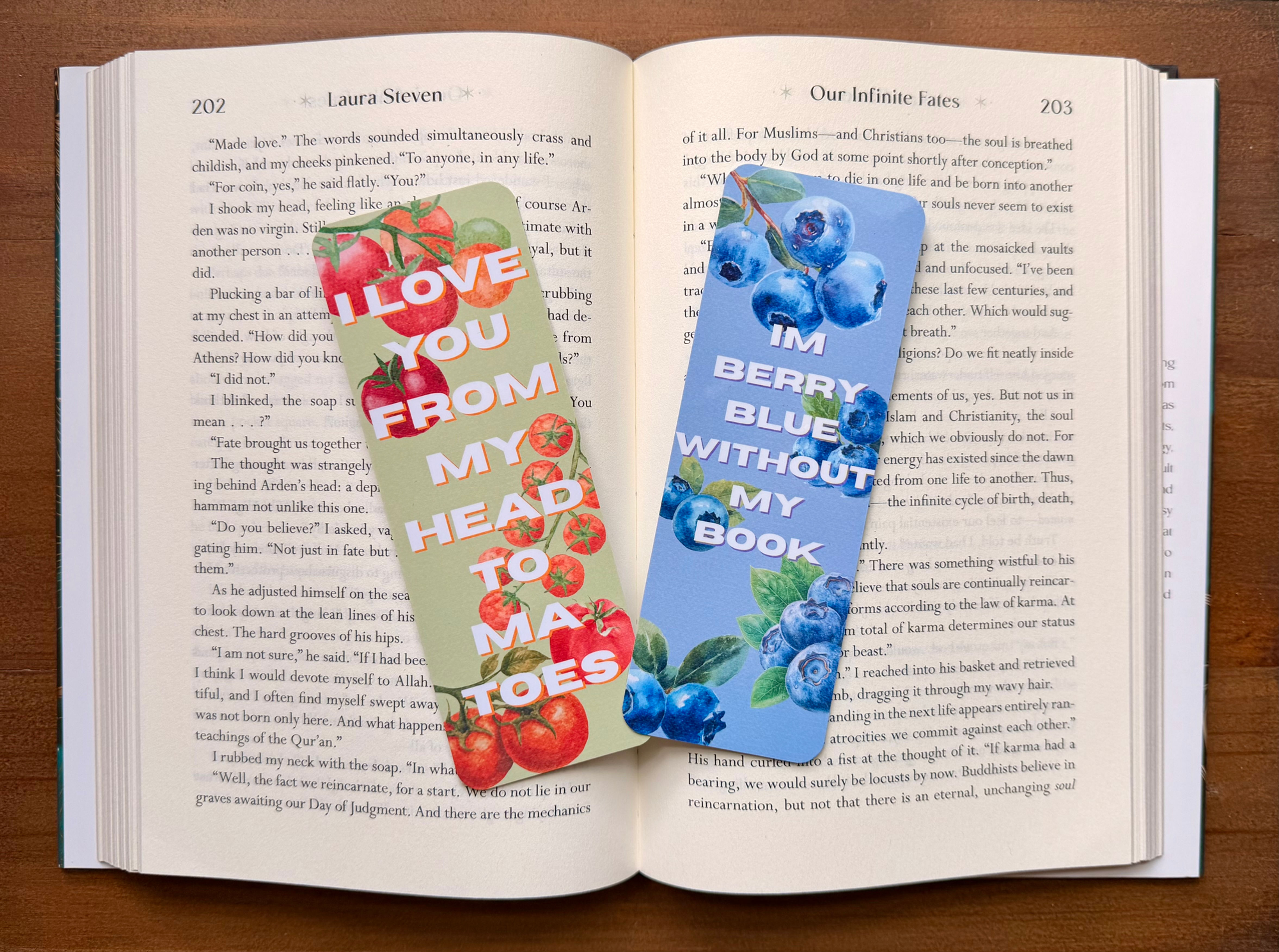 Fruity Book Lover Bookmarks