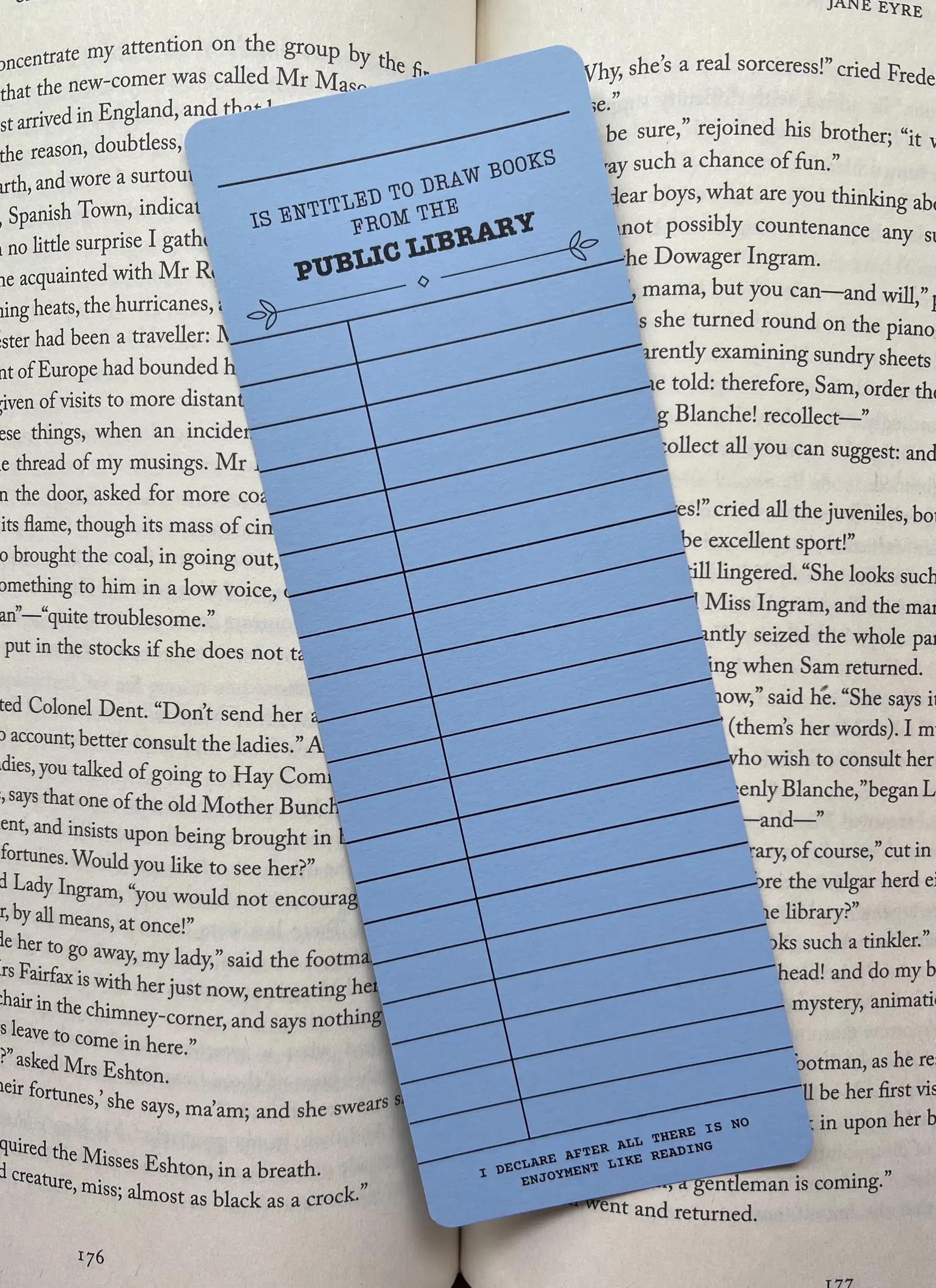 Personalized Library Card Bookmark