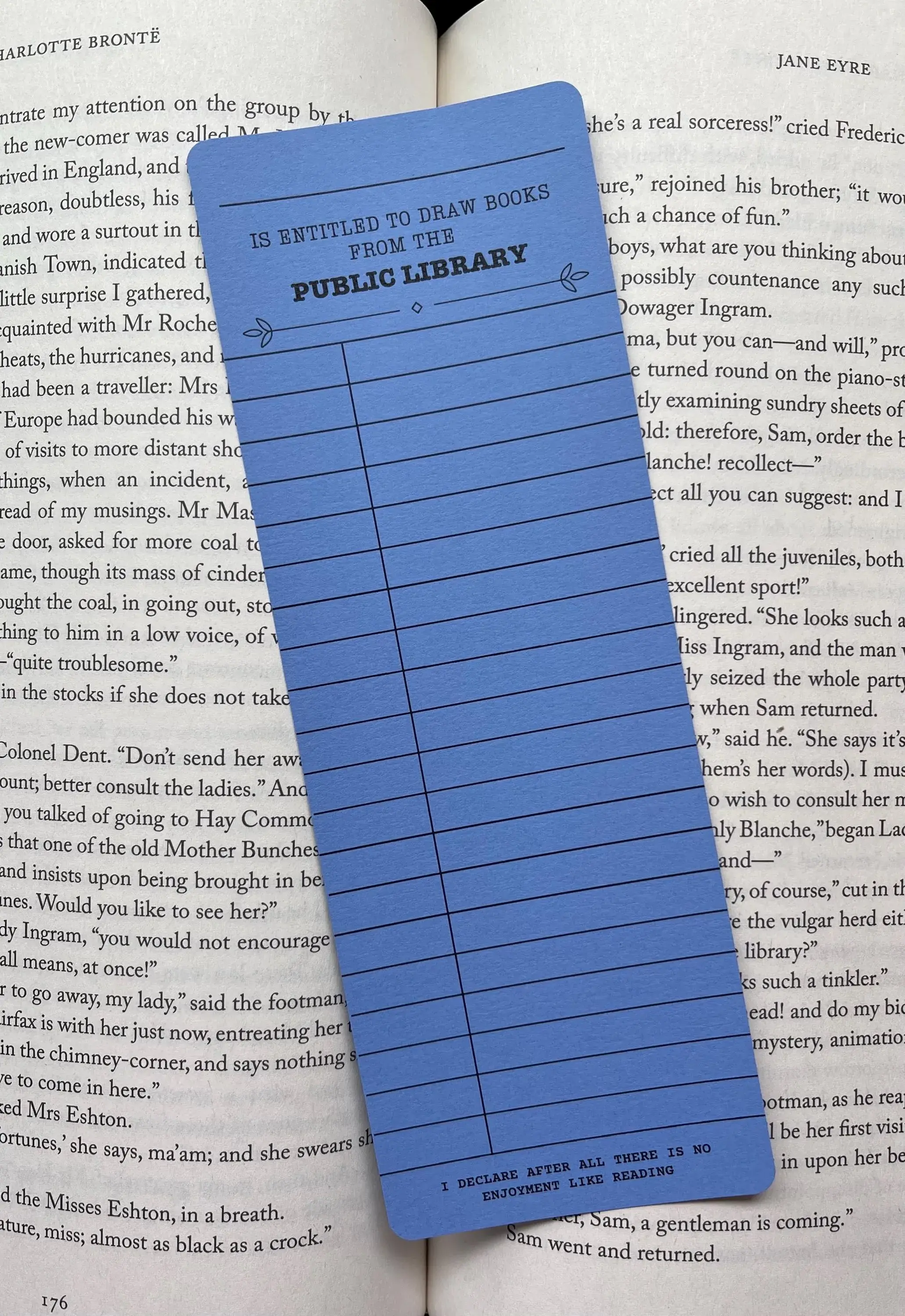 Personalized Library Card Bookmark