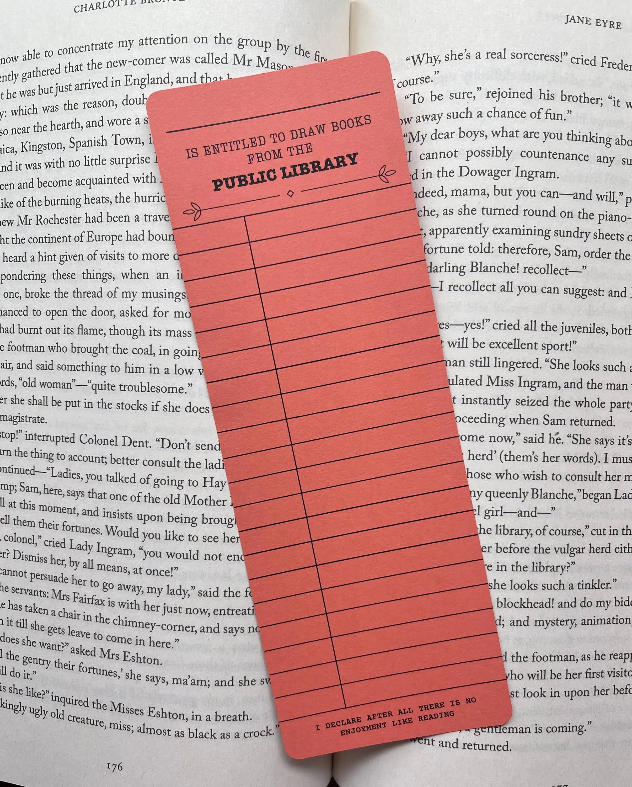 Personalized Library Card Bookmark