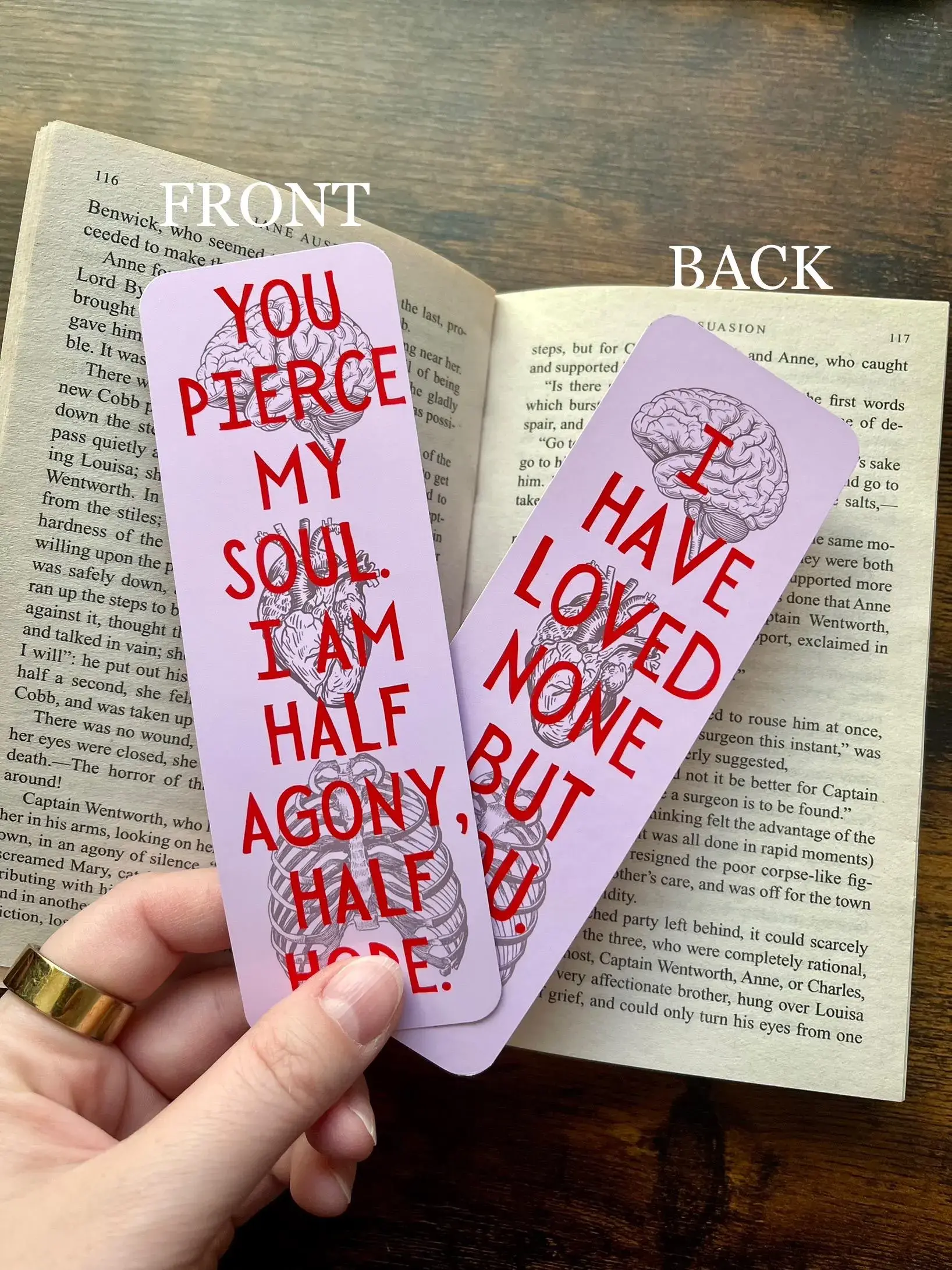 Persuasion Literary Bookmark