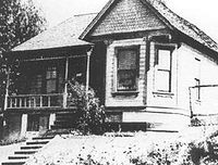 The Asberry home on 214 North Bonnie Brae Street. The house where he held his meetings..