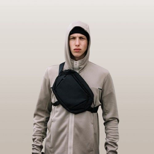 Decathlon SAC BANANE MESSENGER - MARCHE URBAINE - ACTIV MBLTY NOIR 5 L