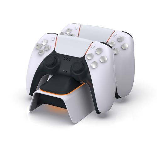 Dobe Station De Chargement TP5-0521B - Compatible Avec La Manette PS5 - Blanc