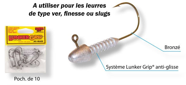 Miniature : Tête plombée - Dart 3.5g - LUNKER CITY