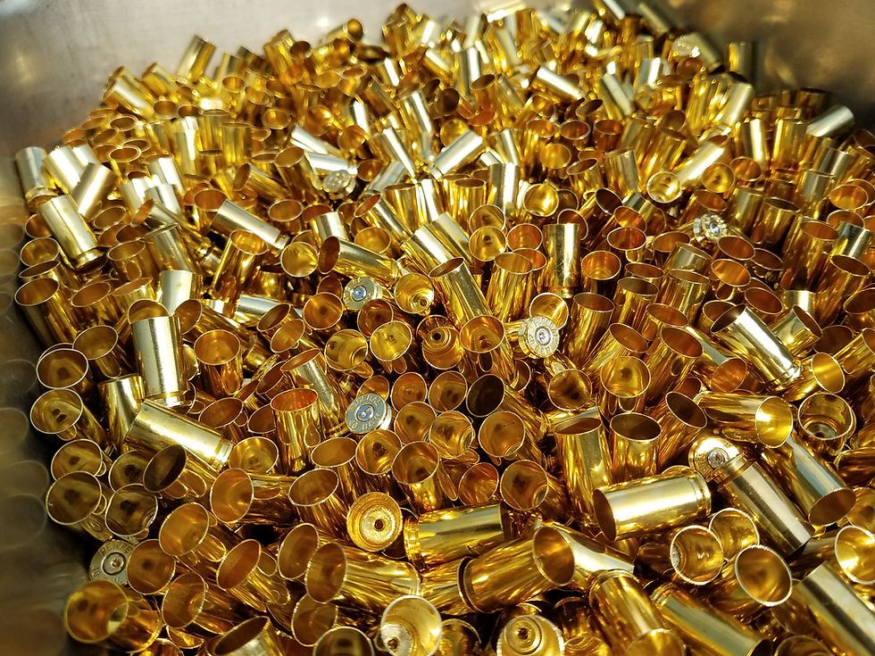 Thumbnail: 40 S&W Cleaned Reloading Pistol Brass Cases, Mixed Headstamps, Previously Fired
