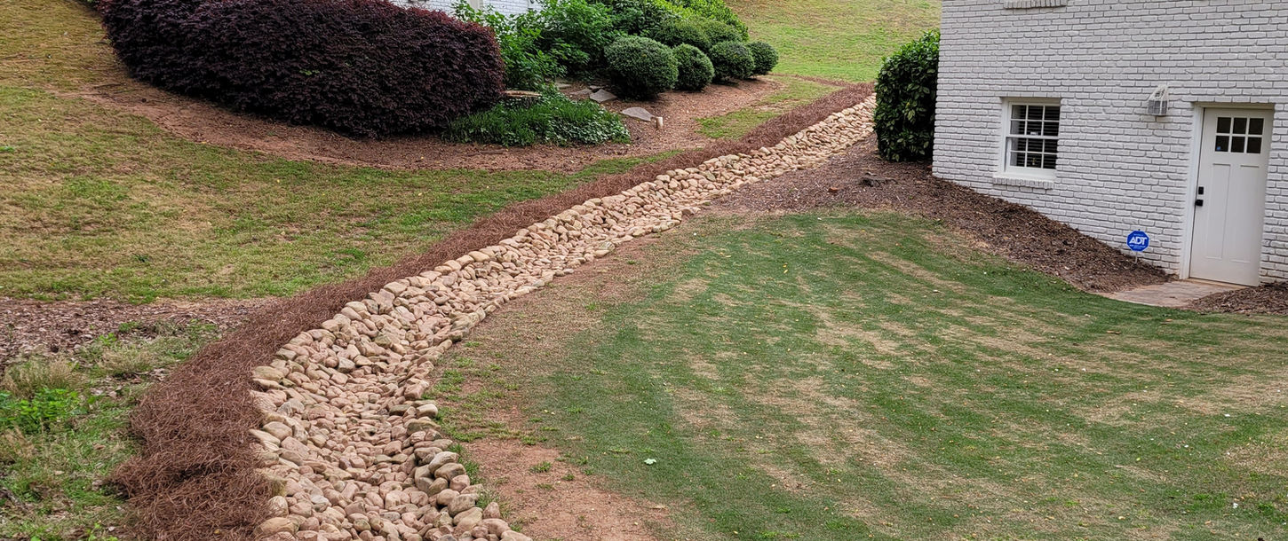 Reworking an Old River Rock Drain