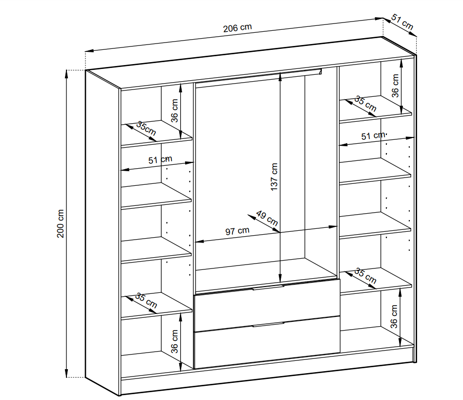 Miniatura: Nelly 4D 206cm