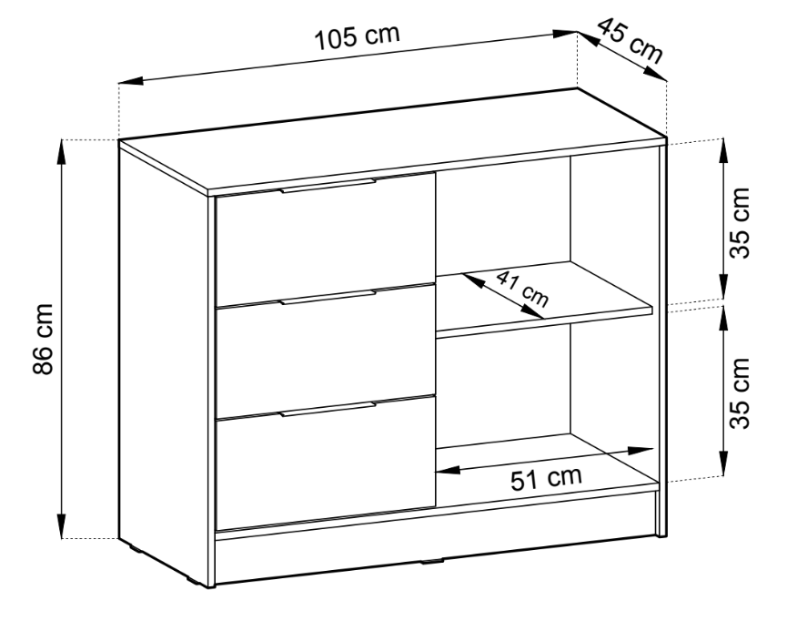 Miniatura: Nelly 1D 3S -105cm