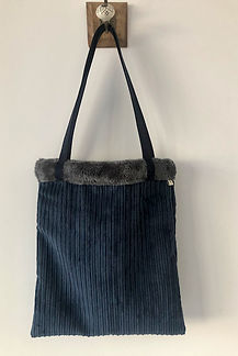 Tote-bag velours
