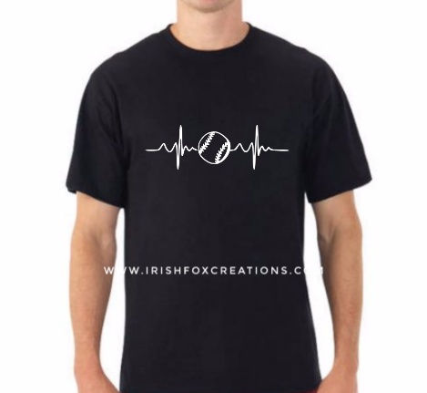 Baseball Heartbeat T-Shirts, Tanks & Sweatshirts