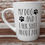 Thumbnail: "My dog and I talk shit about you" w/ dog photo Coffee Mug 