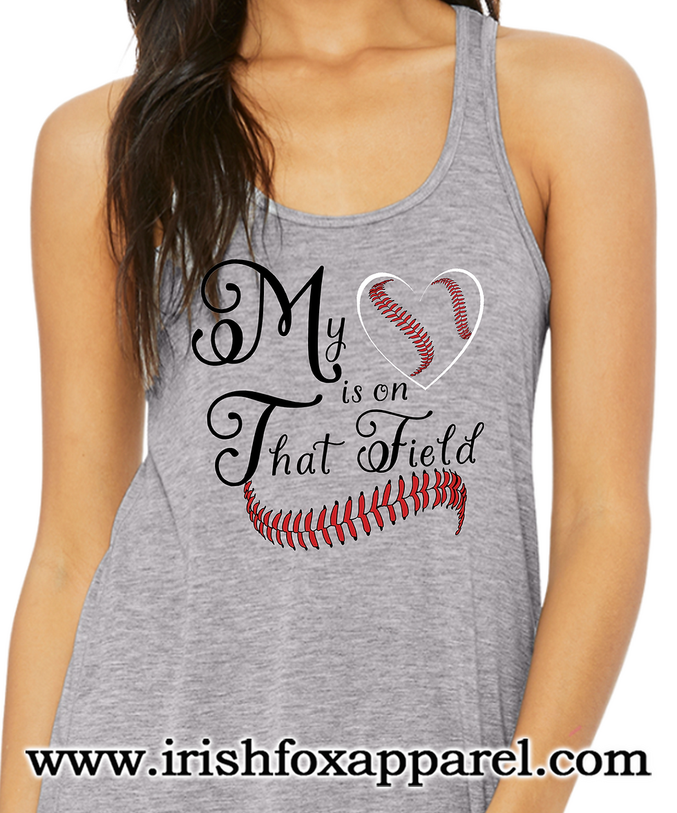 Thumbnail: "My Heart is on that field"" T-Shirts, Tanks & Sweatshirts