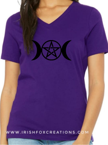 Thumbnail: Triple Moon Pentagram Shirts, Tanks & Sweatshirts