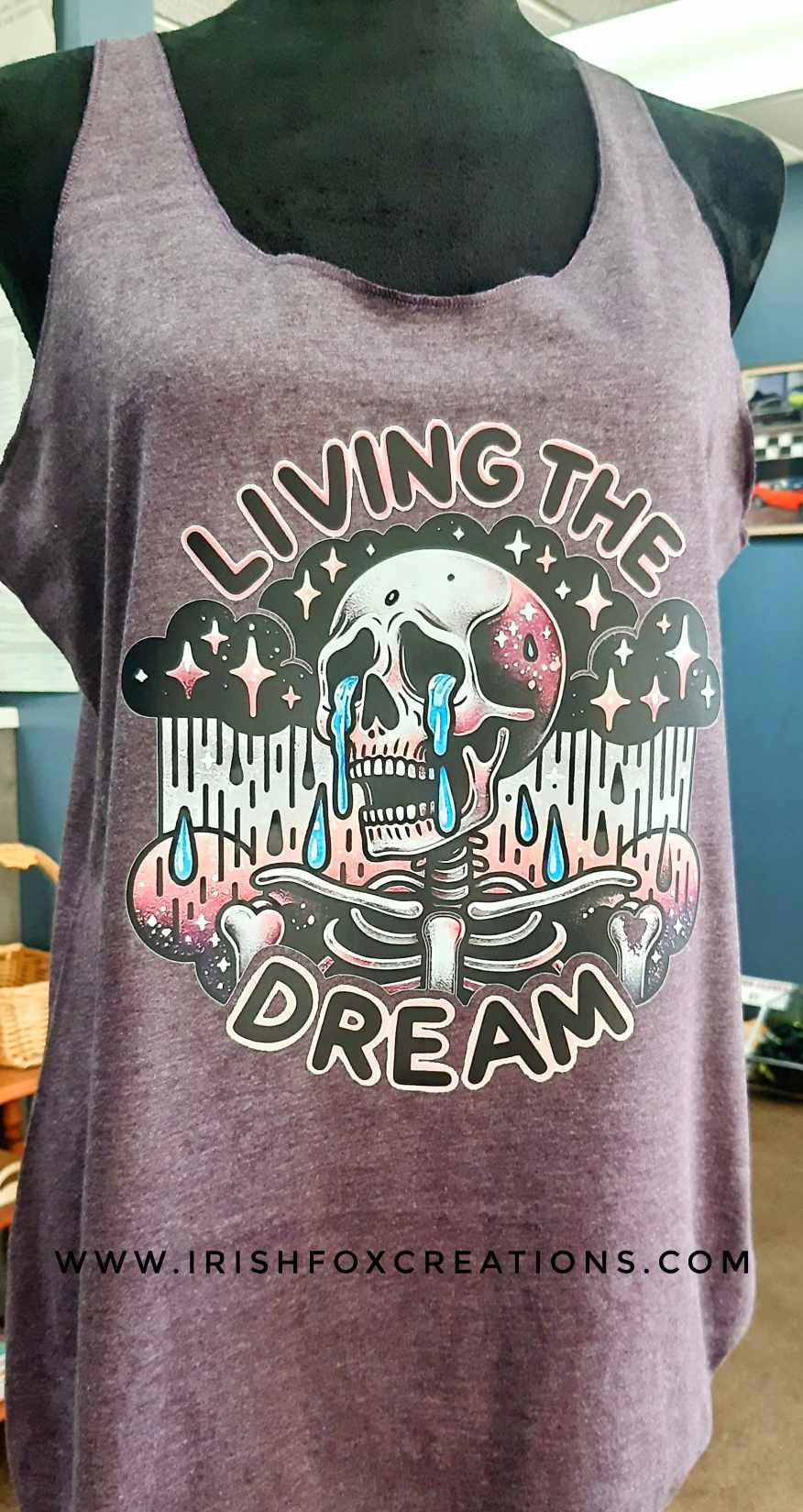 Thumbnail: "Living the Dream" Triblend Racerback Tank