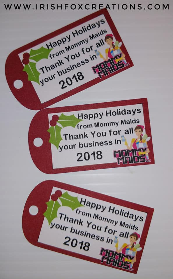 Business Logo Holiday Thank You Tags (Sets of 6)