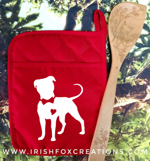 Thumbnail: Pit Bull Bow Tie Pot Holder