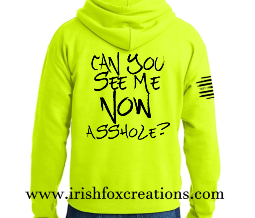 "Can you see me now?" Hooded Sweatshirts
