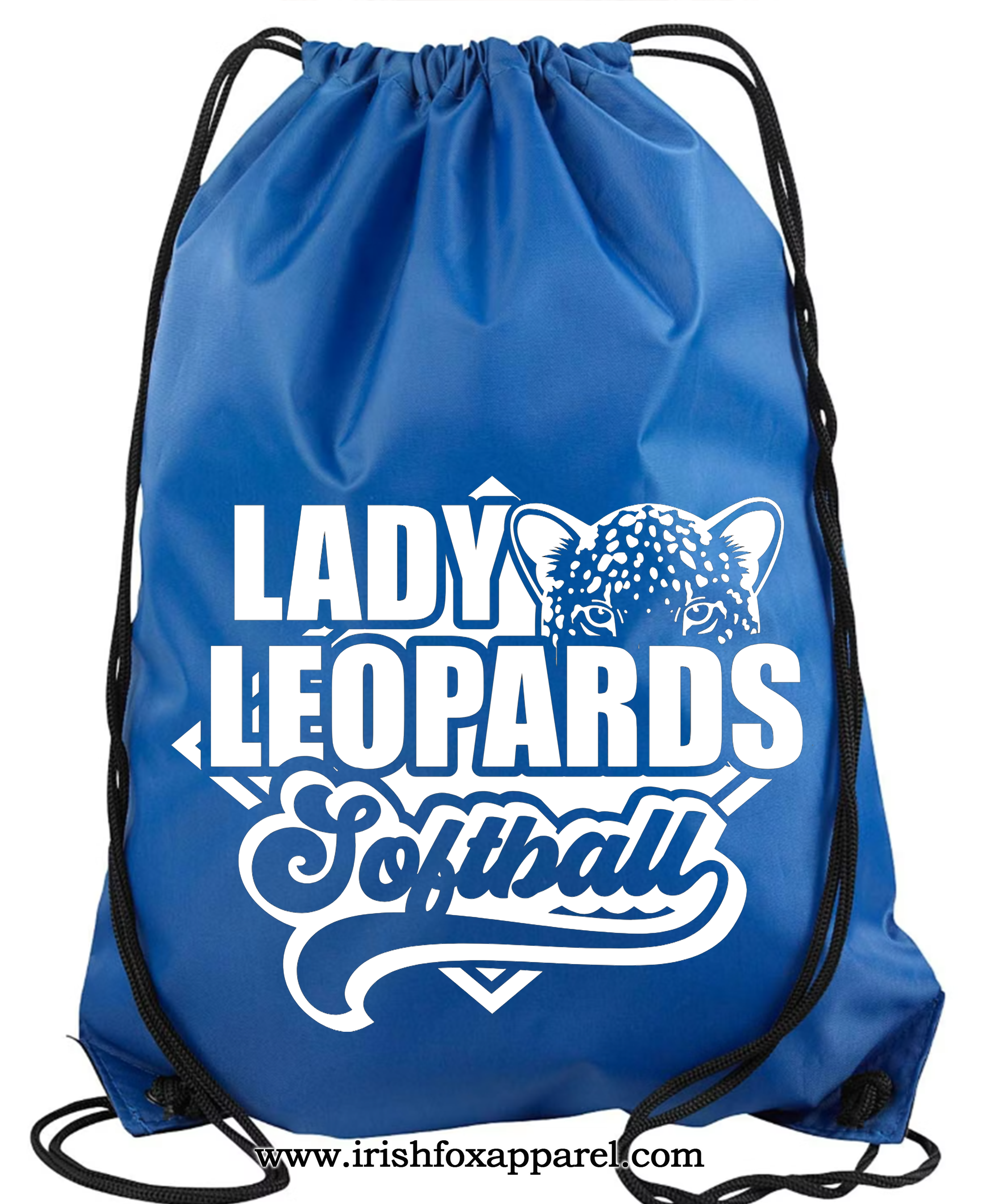 Lady Leopards Softball- Design #2 -Pull String Bag