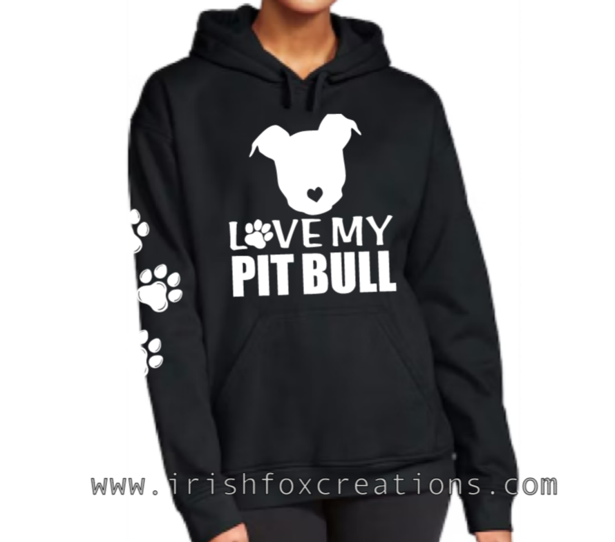 Thumbnail: "Love my Pit Bull" with Heart Nose Shirts