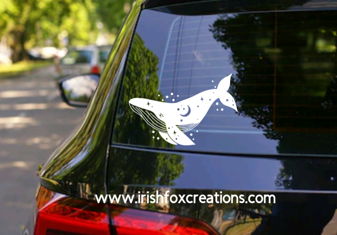Stary Humpback Whale 6" Decal