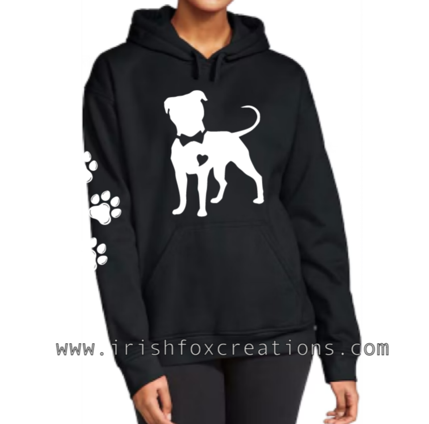 Thumbnail: Pit Bull w/ Heart & Bow-tie T Shirts, Tanks & Sweatshirts
