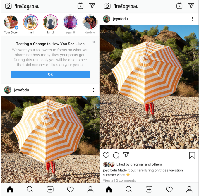 F8: Hiding Instagram Likes
