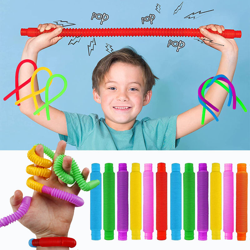 Fidget Toys Plastic PopTube Coil Children'S Creative Magical ToysCircle · 384