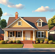 make a professional-realistic animated house that is single-story housee story and make it