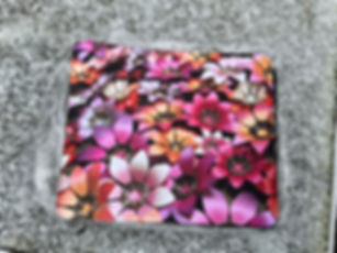 Splint Flower Print Mouse Pad