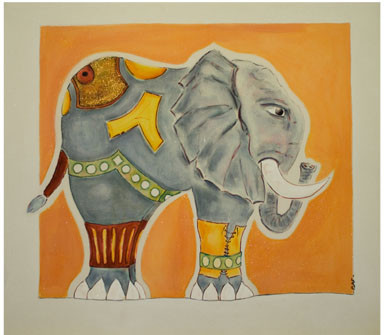 Eléphant au cirque