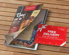 Front cover design for wine magazine